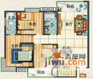 九华三鑫3室2厅2卫128㎡户型图